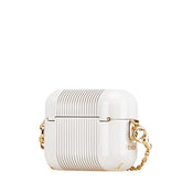 フェンディ AirPods Pro ケース イヤホンケース ホワイト ゴールド メッキ レディース FENDI 【中古】